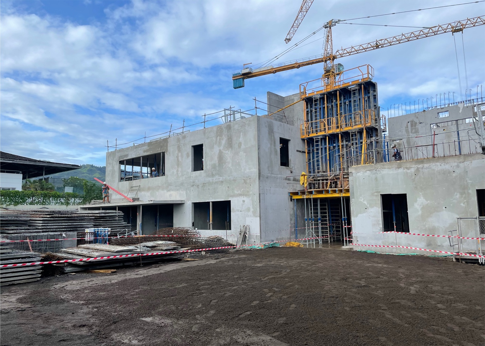 18.02.2021 - Chantier du Pôle Santé Mentale Papeete - Tahiti